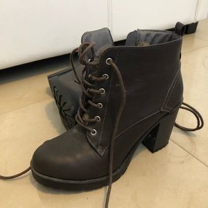 Brown Heeled Boots